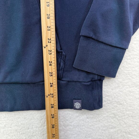 Adidas Manchester United #07 Sweatshirt Hoodie Soccer Premier League Blue Mens L - Picture 10 of 11